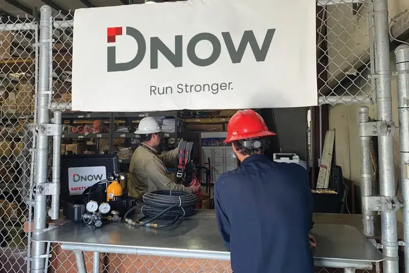 Photo showing DNOW on-site safety stores and service centers at customer facilities, man or unmanned, offering many opportunities for cost savings.