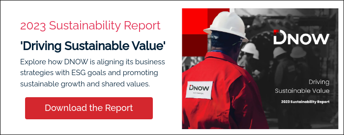 2023 Sustainability Report 'Driving Sustainable Value' Explore how DNOW is aligning its business strategies with ESG goals and promoting sustainable growth and shared values.