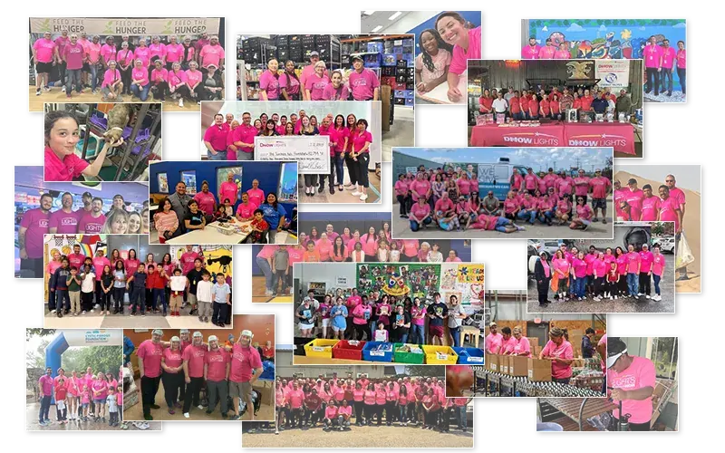 DNOW Lights volunteers are bringing light to our communities, taking part in various events, all year long DNOW Lights volunteers are bringing light to our communities, taking part in various events, all year long